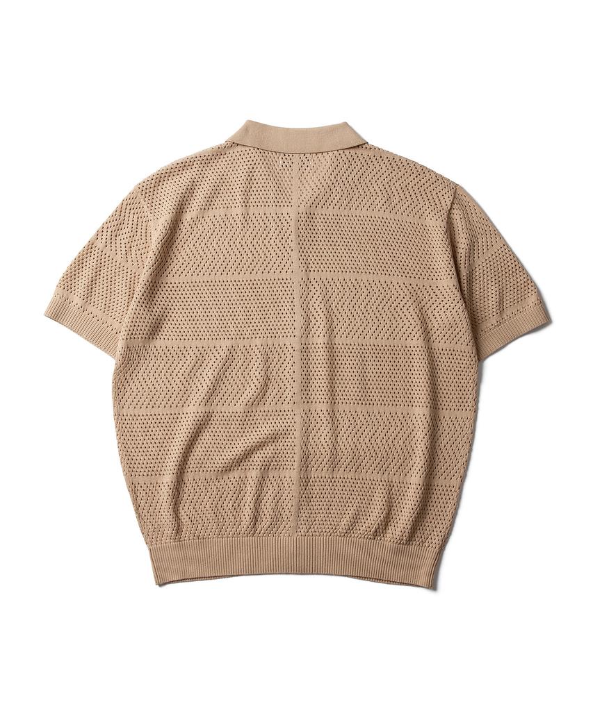 AMFEAST Amalfi Crochet Half Shirt Beige