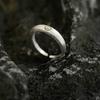 Brushed Smiley Face Ring Trendy Temperament Unique Feeling Smiling Index Finger Opening Index Finger Ring Bright Silver Ring