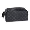 Necessaire Monograma Lona Revestida e Tecido Lavável Bolsa de Higiene Pessoal Masculina Bolsa de Higiene Pessoal Preta M46354