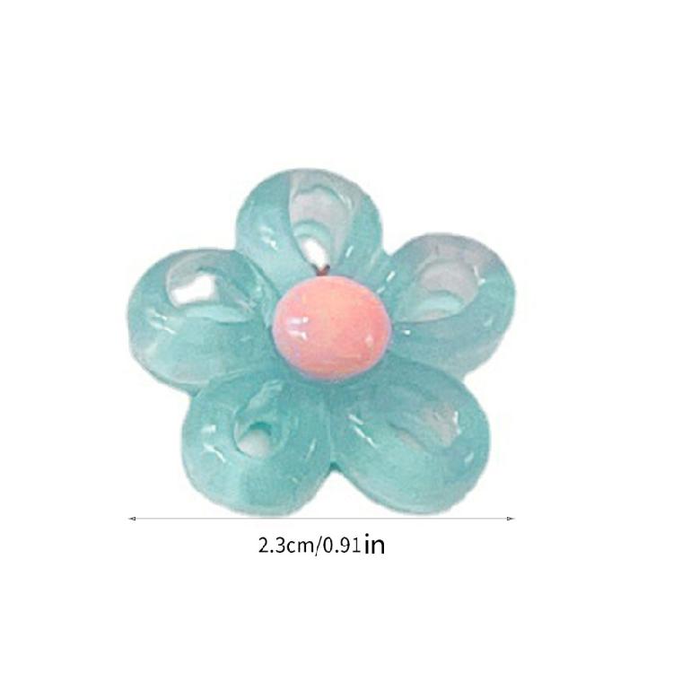 Blumen Anhänger für DIY Armband Halskette Schmuckherstellung Zubehör Zubehör