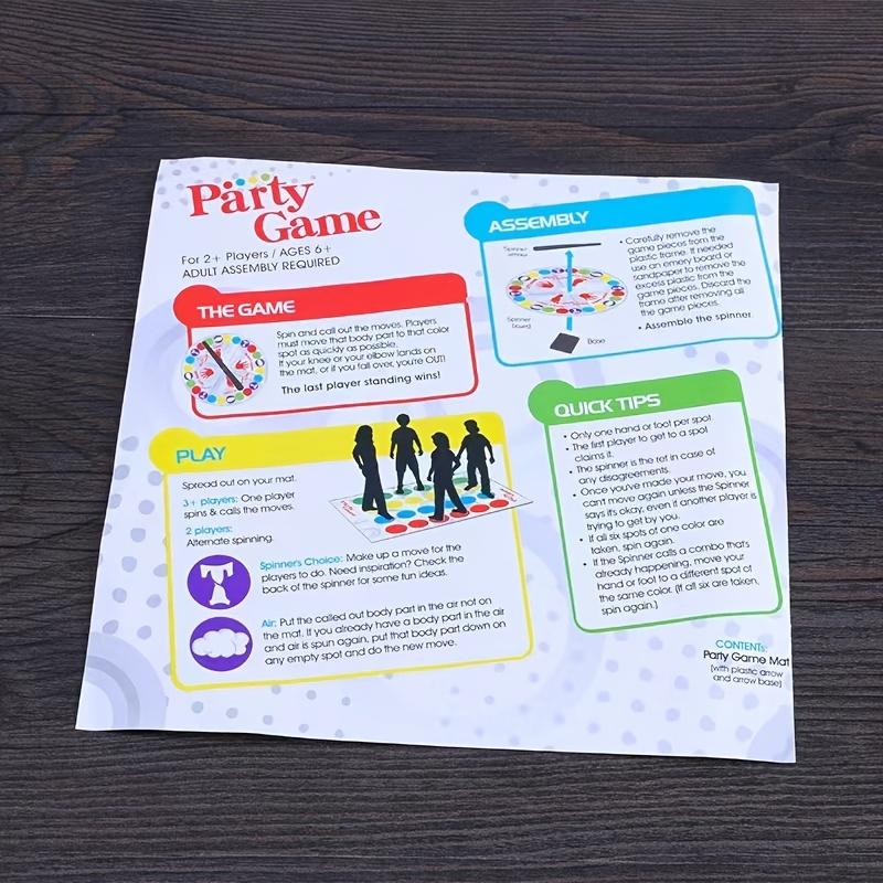 Venkovní Zábava Stolní Hry Twisters Vnitřní Hračka Kroucení těla Pro Děti Sportovní Interaktivní pro Rodinu Přítel Párty Hračky