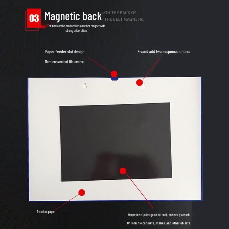 Magnetic A4 Hard Plastic Document Holders