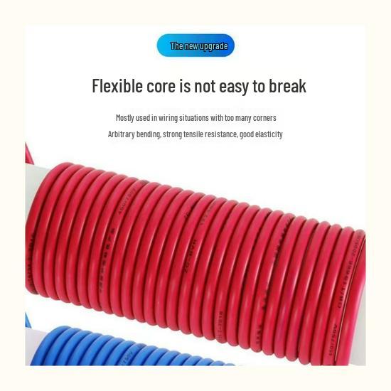 Pure Copper Single-Core BV Wire for Home Décor, 1.5-10mm²