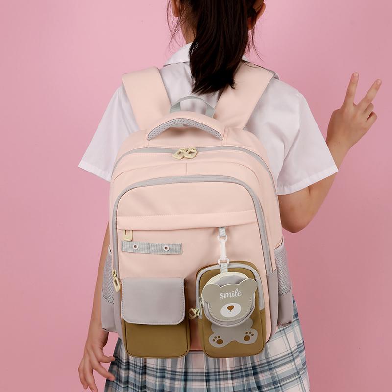 Cartoon Children's Schoolbag Boys and Girls Backpack Lightweight Ridge Protection Backpack