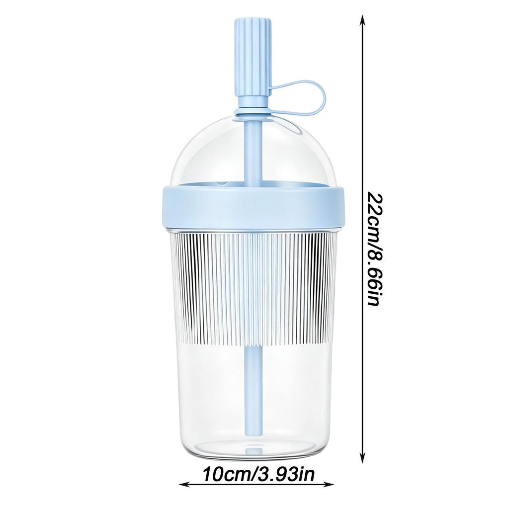 Tazza da Caffè Riutilizzabile 17oz Tumbler per Bevande Fredde con Coperchio e Cannuccia per Donne Uomini Viaggiatori Studenti Casa Ufficio Palestra Spiaggia Picnic Campeggio
