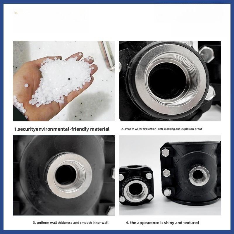 PE Water Pipe Connector Agricultural Fertilization Irrigation Tube Repair Tee Connectors Add Female Thread Interface Joint