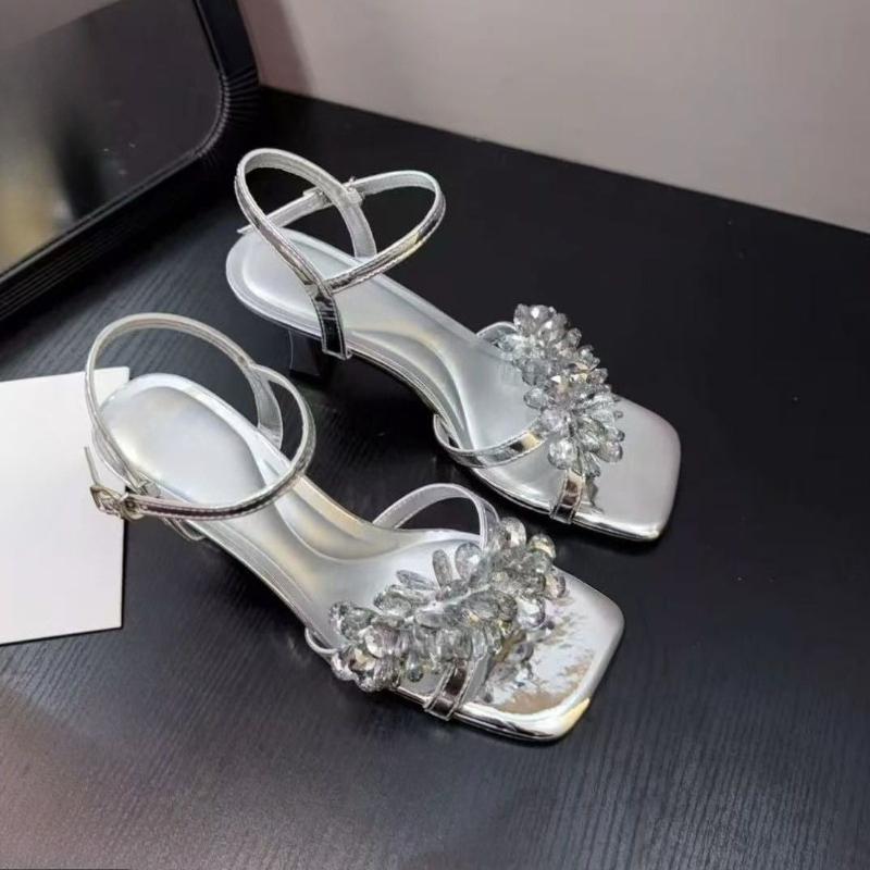 Mode Luxus Strass Transparente Plateau Sandalen Damen Offene Zehe Sommer Mode Slingback Party Kleidschuhe Kristall Schleife Hohe Absätze