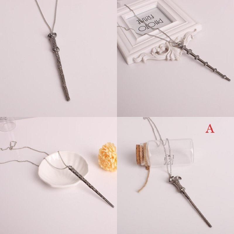 Magic Wand Pendant Necklace For Men And Women Stunning Alloy Fashion Jewelry
