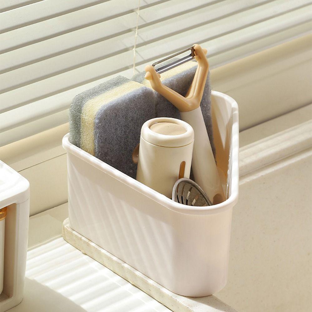 Compact Faucet Drainage Basket Triangle Shaped Triangle Sink Filter Rack  Household Use