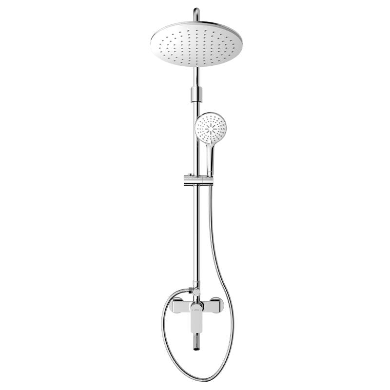 Arrow Brass Pressure-Boost Shower Set серебристый