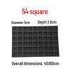 Xihe 54-Cavity Square Glass Baking Mold