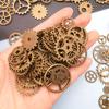 50g Retro Mechanical Gear Necklace: DIY Punk Alloy Pendant
