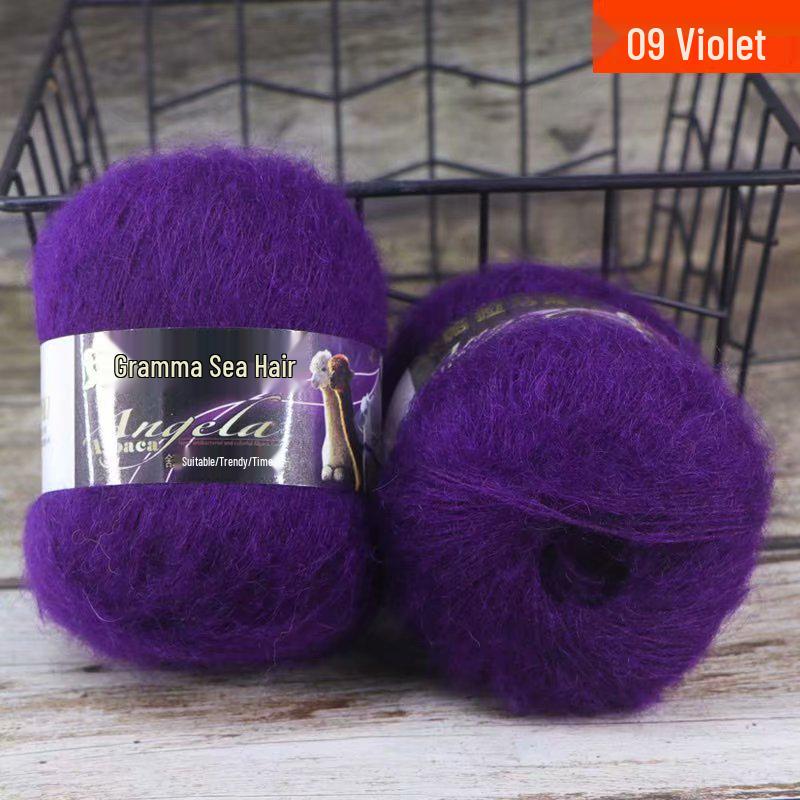 Angola Fine Mohair Yarn for Hand Knitting - Medium Fine Wool Yarn