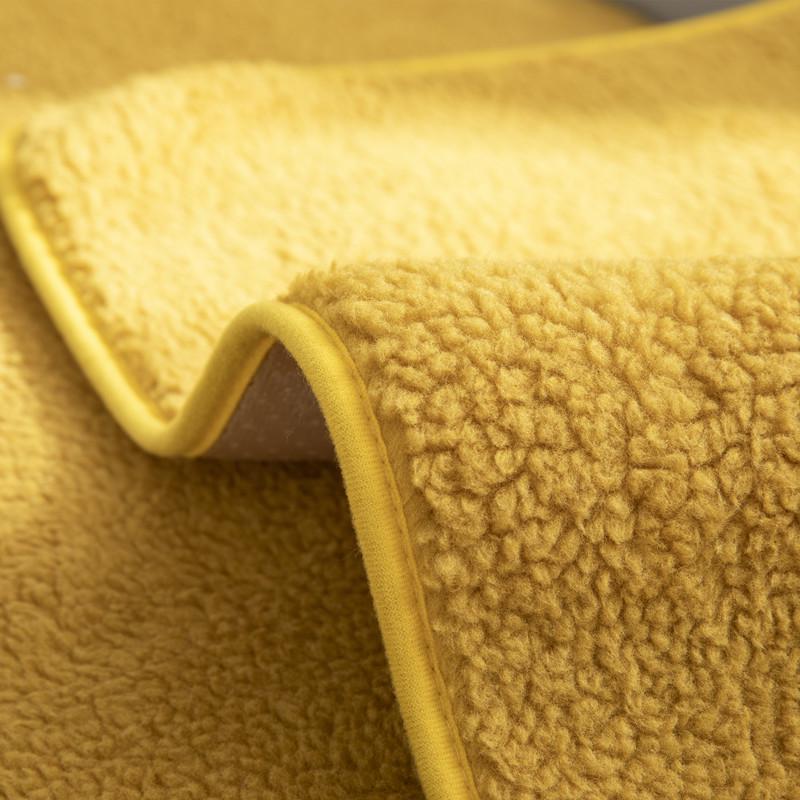 Winter Solid Color Lambswool Sofa Cushion – Thick, Non-slip, Modern Minimalist Seat Cover