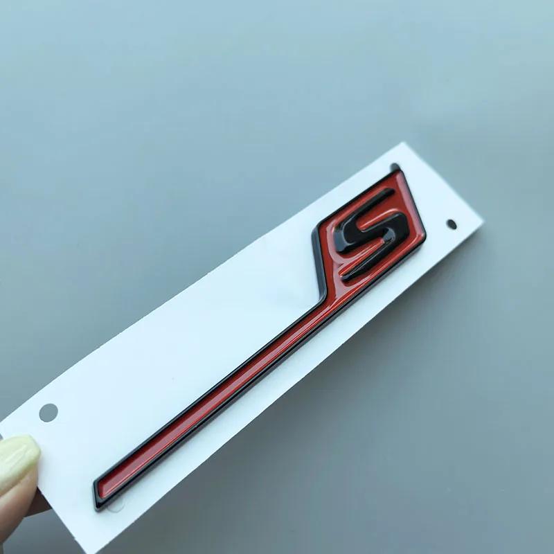 Long Underline S R C Badge ABS Car Emblem for Mercedes Benz AMG C63S E63S GTS GT63S GLC63S A45S CLA45S GLE63S Trunk Logo Sticker XG1