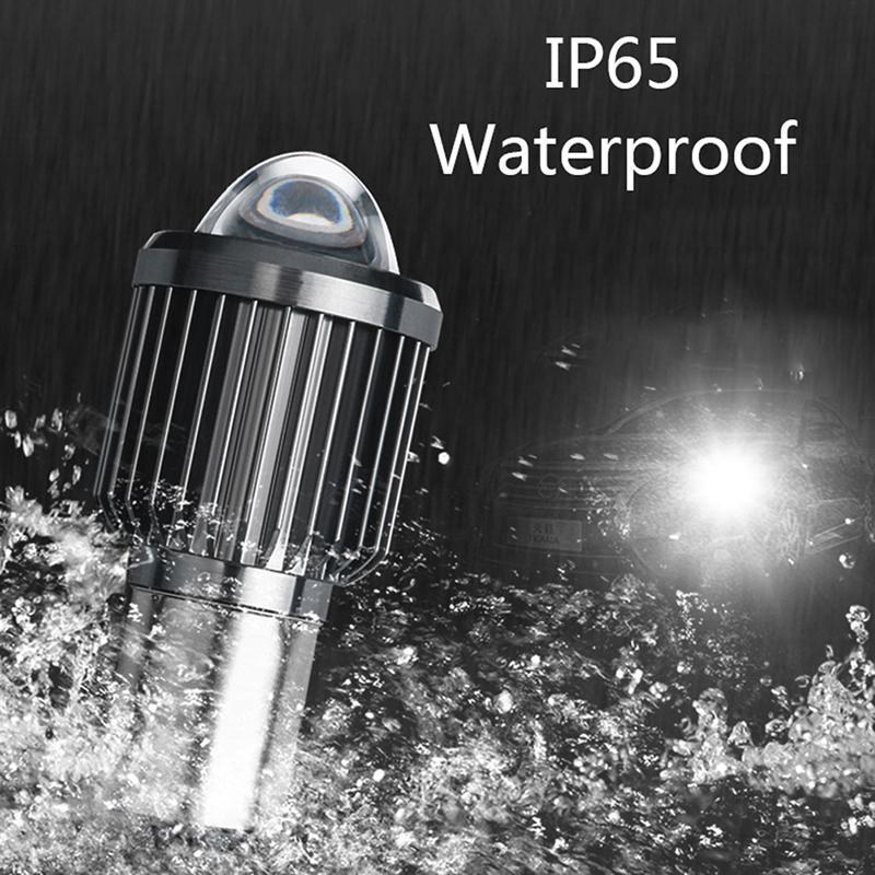 H4 Led Moto H6 Ba20D Led Motosiklet Far Ampulleri Csp Lens Beyaz Sis Farları