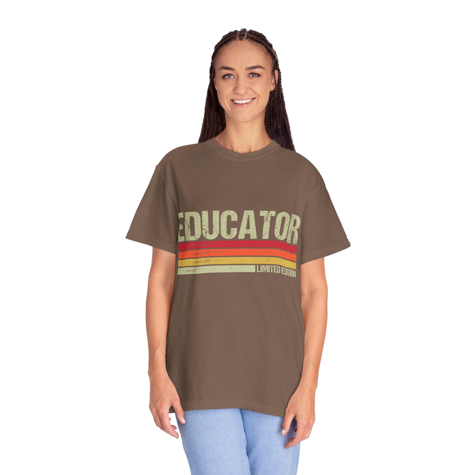Educator T-Shirt, Garment-Dyed Ring-Spun Cotton Tee XL