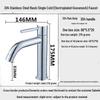 Stainless Steel 304 Cross-Border High Arc Bathroom Basin Faucet