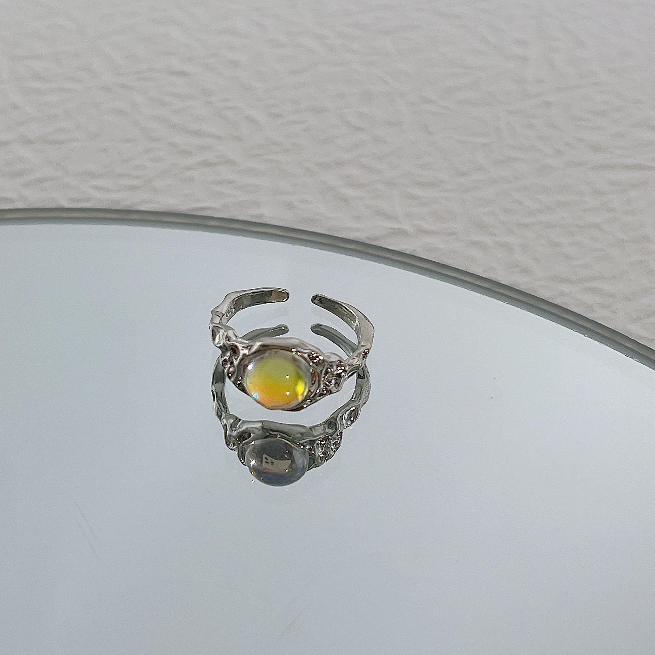 

17 км Y2K кольца с кристаллами Kpop сердце регулируемое кольцо нерегулярной геометрии панк винтажные кольца набор для женщин девочек новые модные украшения