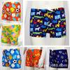 Cartoon Print Swim Trunks for Toddlers and Boys - Polyester Boxer Briefs