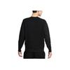 Nike FW22 Logo Print Patchwork Fleece Crewneck Sweatshirt Men Tops Black DQ4584-010