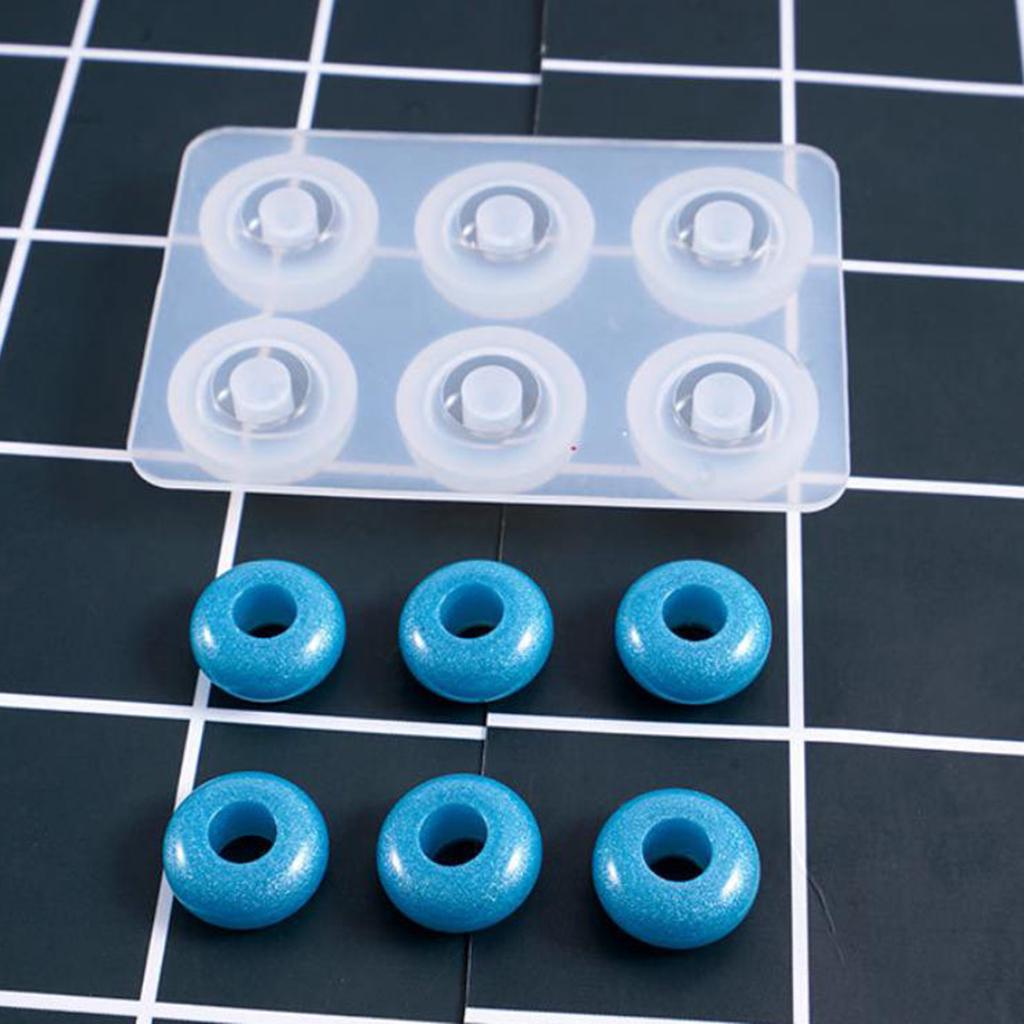 4er Set Silikonperlenformen Gießform Harz Schmuckherstellung Anhänger Handwerk DIY Werkzeug