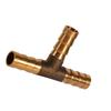 Brass T Piece 3 Way Fuel Hose Joiner Connector 6mm For Compressed   Oil Gas Pipe