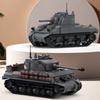 Kreativní vojenské pásové obrněné bojové vozidlo Stavebnice MOC Tank Sherman M4A2E8 Model Dětská puzzle hračka Dárek k narozeninám pro chlapce