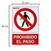 WOLFPACK PROFESSIONAL LINE - El Paso Prohibited Sign 30x21 Cm.