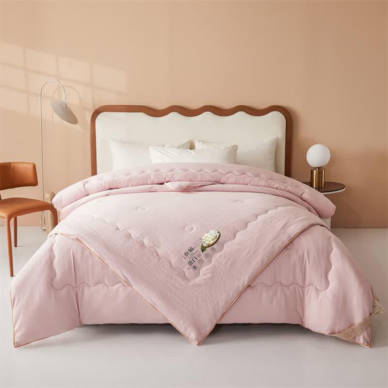 Yenuanyang All-Season Zippered Mulberry Silk Quilt