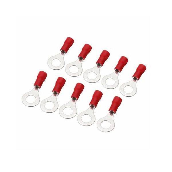 25PCS/Pack Rings Insulated Wire Connector Electrical Crimp Terminal Cable Wire Connector - Red Blue Yellow Black