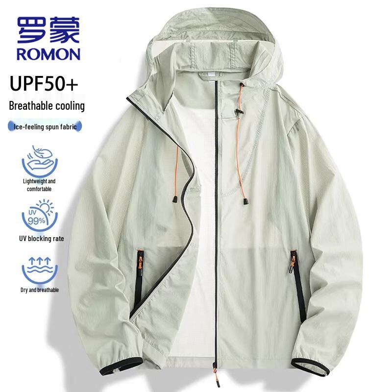 ROMON Men s Ice Silk UPF50+ Sun Protection Jacket 3XL