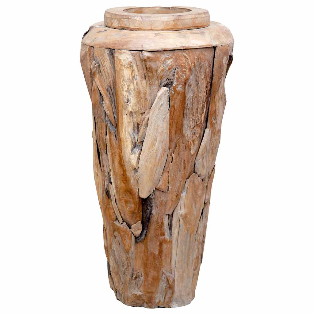 vidaXL Deko-Vase 40 X 80 Cm Massivholz Teak