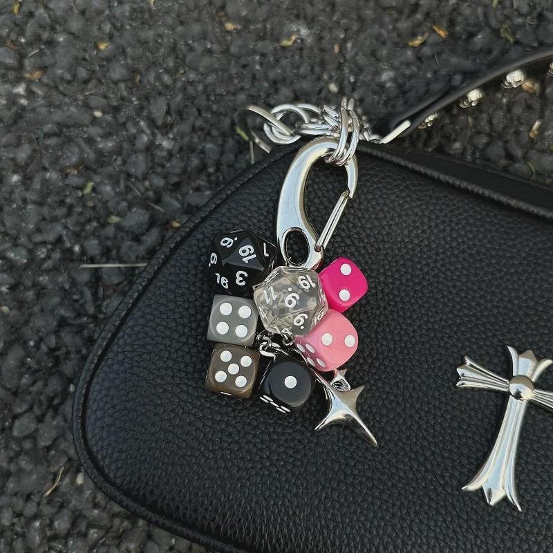 Ainworth Nische Lila-Gold Würfel Anhänger & DIY Schlüsselanhänger Hüftschmuck