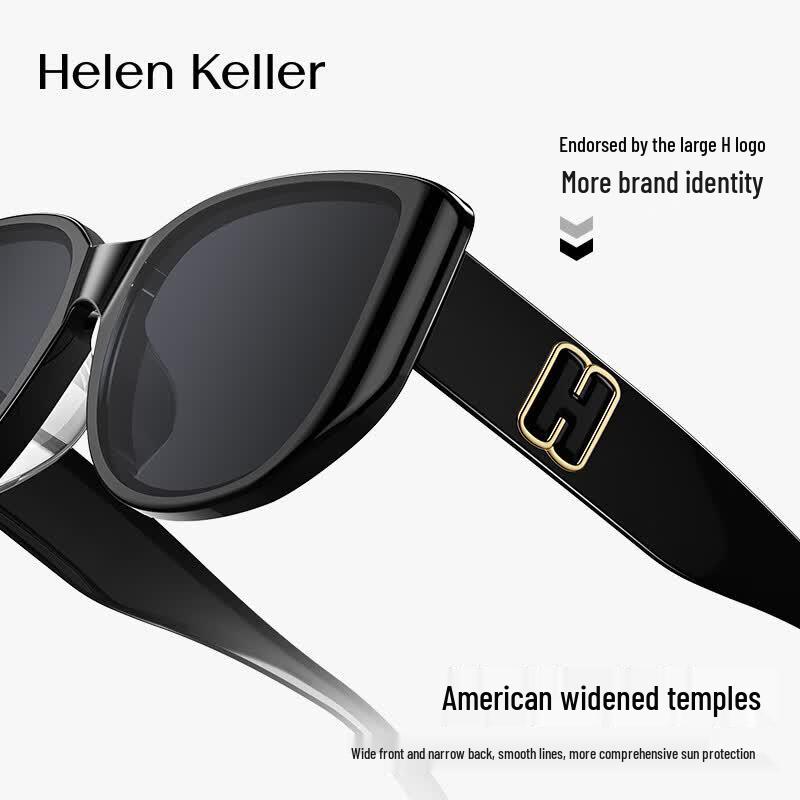 Helen Keller Retro Polarized Cat-Eye Sunglasses