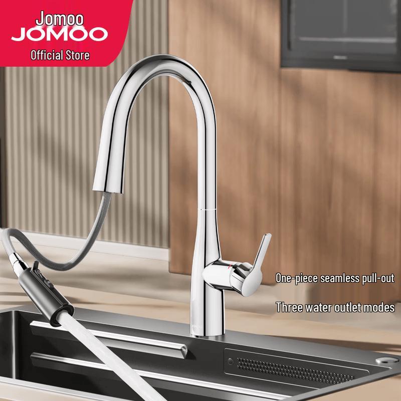 JOMOO Concealed Pull-Out 360° Swivel Kitchen Faucet