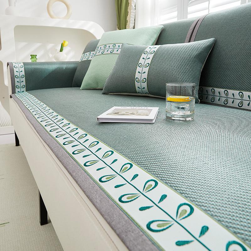 

Wormwood Sofa Cushion, Summer Mat, Seat Cushion, Ice Silk Non-Slip Cool Cushion, Summer General Cold Sofa Cover Customization 70*70cm