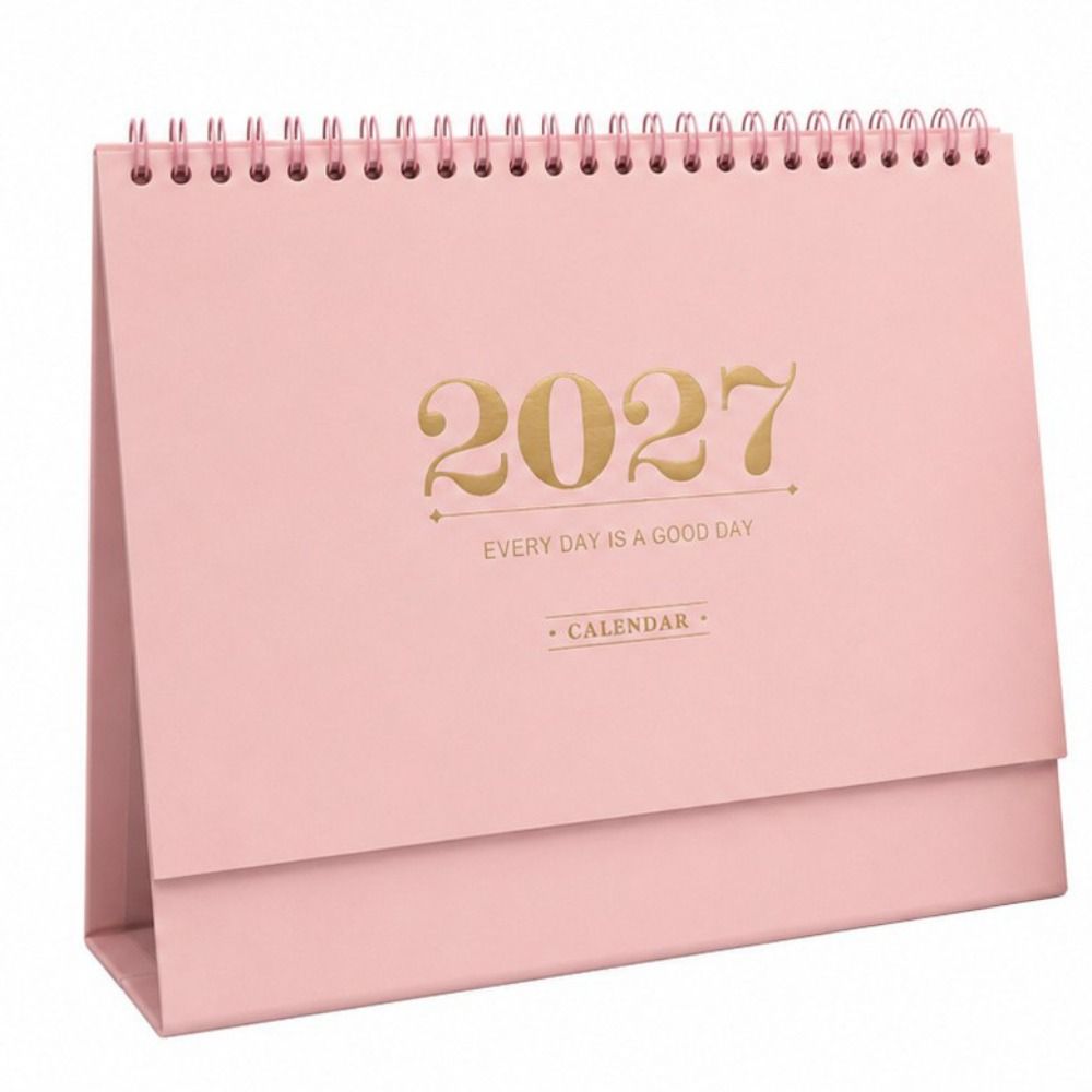 Morandi Color 2027 Desk Calendar Paper Flip Calendar Durable Academic Planner Desktop Decoration