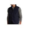 Polo Ralph Lauren Solid Color Single-Breasted Zipper Pocket Stand Collar Sleeveless Down Jacket Men outerwear Navy-Blue MNPOOTW1N220072-410