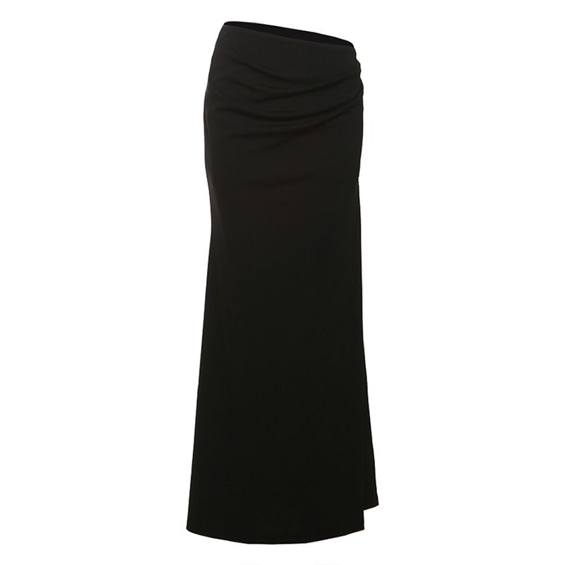 

# Sisjuly# Sexy Charm Queen Hollow Design Sling Jumpsuit Solid Sheath Skirt sets Black overskirt(K25J67696) L