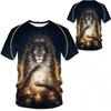 Streetwear 3D Series Men's Tees Casual Outfit Men T Shirt Summer Short Sleeve Animal Printed Tee Shirts
