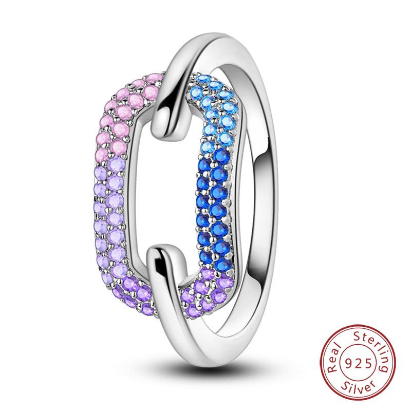 Popular Glow In The Dark Rings For Women 925 Silver Star Moon Sun Rings Sparkling Cubic Zircon Exquisite Jewelry Gifts