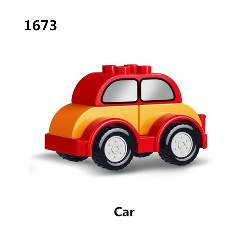 [In Stock Delivery In Seconds] DIY All Kinds Of Car Blocks Compatible With Duplo Children's Educational Toys Birthday Gifts