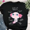 Axolotl Shirt, , , Lustiges Axolotl-Liebhaber Geschenk, Süßes Haustier Mexikanischer Lauerfisch T-Shirt, Axolotl-Liebhaber T-Shirt, Shirt, Rosa Tier, Mama Papa
