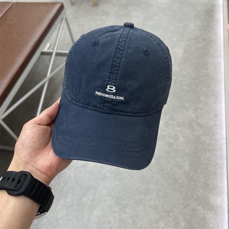 Large head circumference baseball cap Unisex small face deepened large casual embroidery letter cap