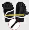 1 Pair of Black Half Finger Boxing Gloves PU Leather Karate Muay Thai Training and Exercise Gloves Children's Boxing Gloves