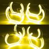 CSL Style Lemon Yellow Angel Eyes for BMW E60 E61 520i 525i 530i 540i 545i 550i M5 2003-2007 DRL LED Daytime Light Car Styling