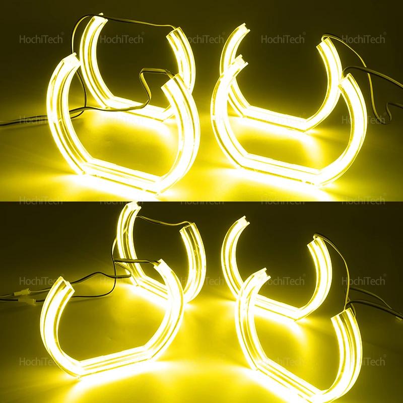 CSL Style Lemon Yellow Angel Eyes for BMW E60 E61 520i 525i 530i 540i 545i 550i M5 2003-2007 DRL LED Daytime Light Car Styling