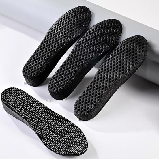 Inner Heightening Insole Cushioned Foam for Men Women Shock Absorption Arch Massage Support for Running Walking Fitness