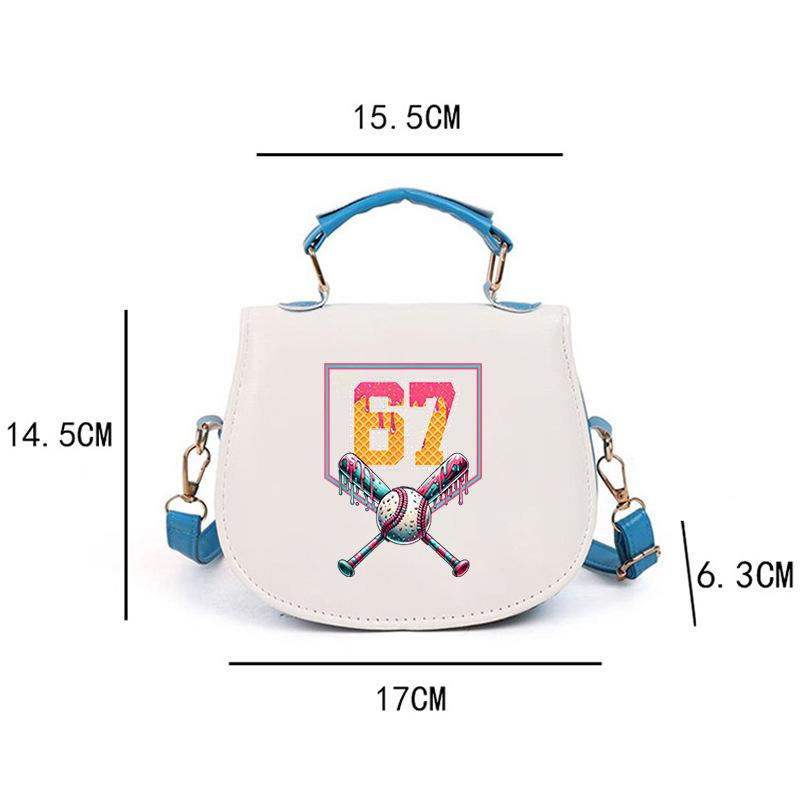 Baseball Drip Number 67 Player Or 67th Birthday Casual Handbag 0 синий